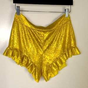 Gold gogo shorts